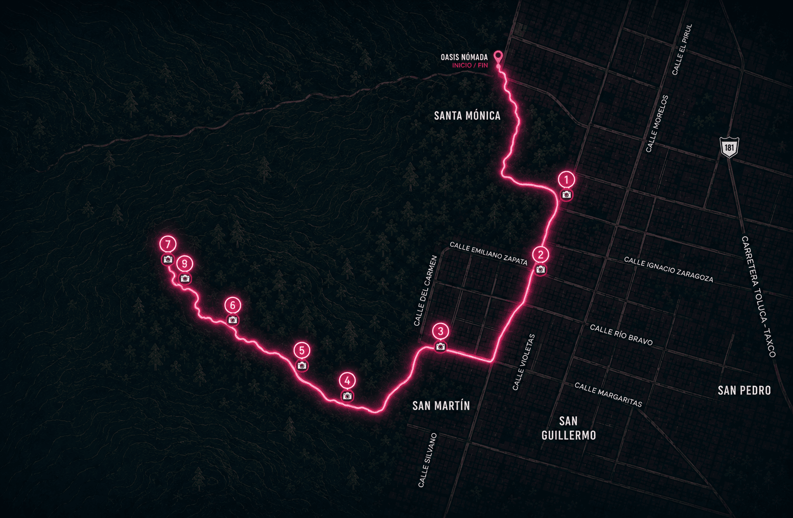Ruta para descubrir Malinalco
